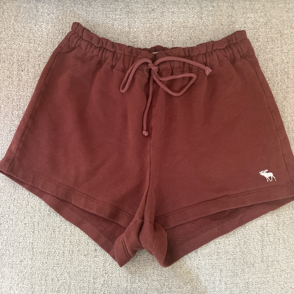 Abercrombie & Fitch Burgundy/Maroon Lounge Shorts